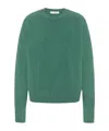 The Row Mansell Pure Wool Sweater In Green