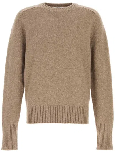 The Row Cappuccino Wool Mansell Sweater In Beige