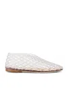 The Row Mara Ballerina Shoes In White
