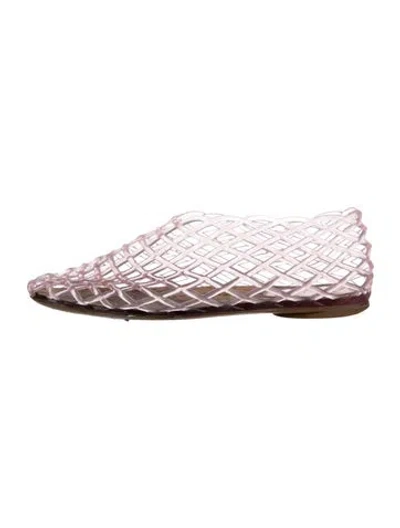 Pre-owned The Row Mara Flats Rubber Ballet Flats In Pink