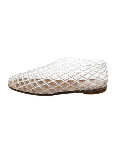 Pre-owned The Row Mara Patterned Flats In Clear