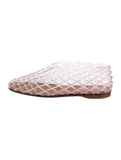 Pre-owned The Row Mara Pvc Ballet Flats In Pink