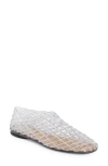 The Row Mara Rubber Mesh Ballerina Flats In Clear