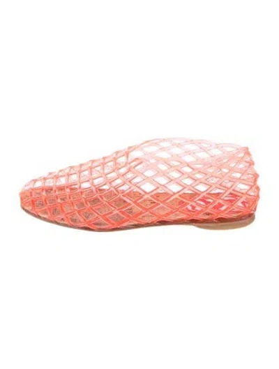 Pre-owned The Row Mara Rubber Ballet Flats In Orange