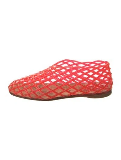Pre-owned The Row Mara Rubber Ballet Flats In Orange