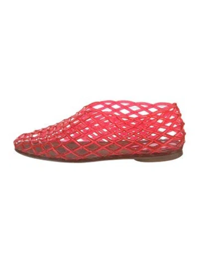 Pre-owned The Row Mara Rubber Ballet Flats In Orange