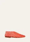 The Row 10mm Mara Pvc Flats In Red Red