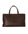 The Row Marcel Leather Handbag In Brown