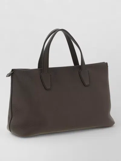 The Row Marcel Tote Bag Dual Handles Leather In Brown