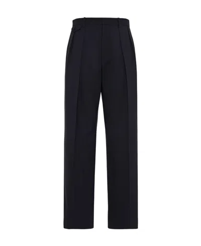 The Row Marcello Wool Dress Trousers In Black