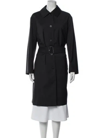 Pre-owned The Row Marcian Coat Wool Trench Coat In Gray