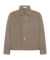 The Row Marcus Cotton Jacket In Brown