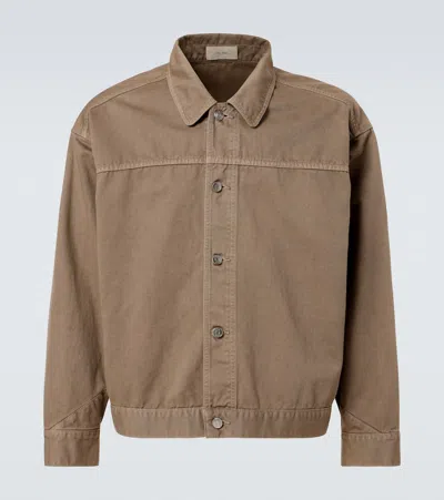 The Row Marcus Denim Jacket In Brown