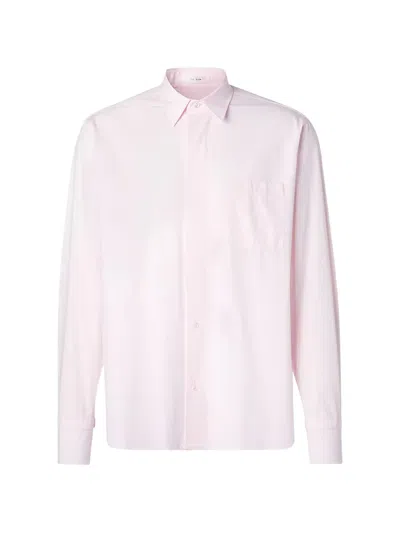The Row Marek Chest-pocket Button-down Cotton Shirt In Pink