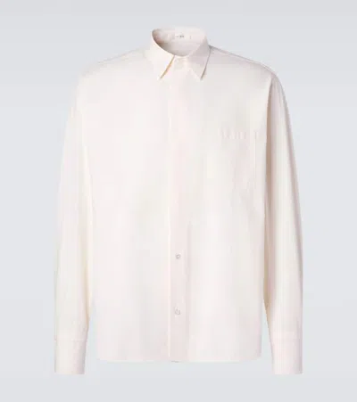 The Row Marek Cotton Shirt In Neutral