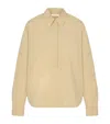 The Row Margan Cotton Polo Shirt In Brown
