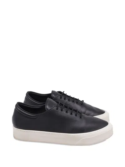 Pre-owned The Row Marie H Lace-up Sneakers In Black