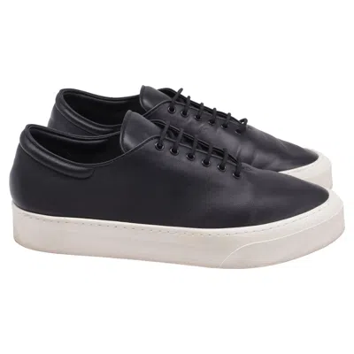 The Row Marie H Lace-up Trainers In Black Leather