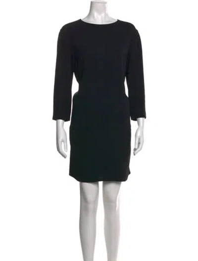 Pre-owned The Row Marina Mini Dress In Black