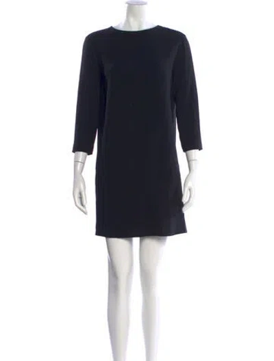 Pre-owned The Row 'marina' Mini Dress In Black
