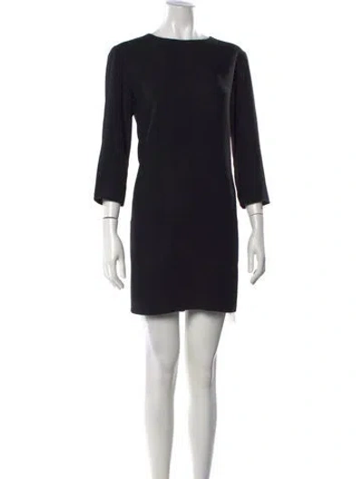 Pre-owned The Row Marina Mini Dress In Black