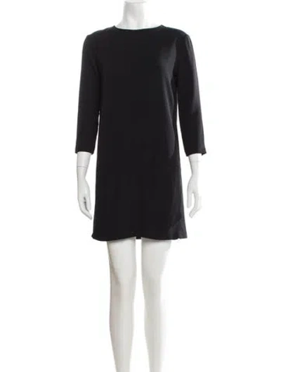 Pre-owned The Row Marina Mini Dress In Black