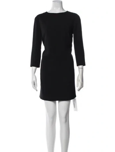 Pre-owned The Row Marina Mini Dress In Black
