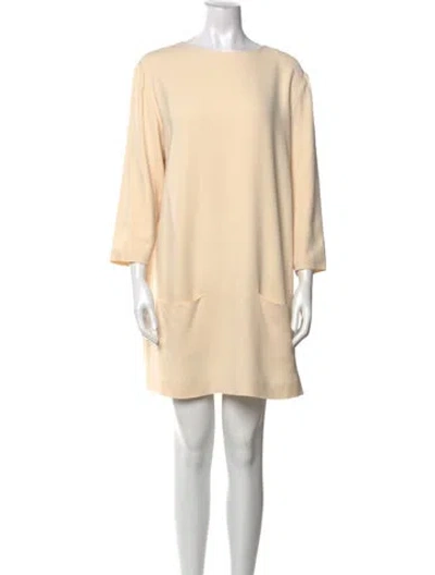 Pre-owned The Row Marina Mini Dress W/ Tags In Neutral