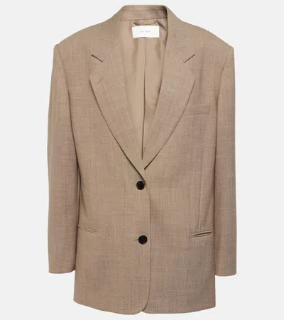 The Row Marina Virgin Wool Blazer In Beige