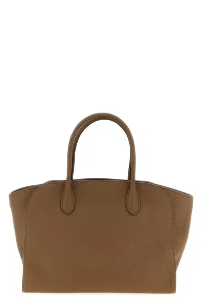 The Row 'marlo 12' Handbag In Braun