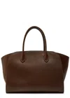 The Row Marlo 12 Leather Shoulder Bag In Brown