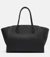 The Row Marlo 12 Leather Tote Bag In Black