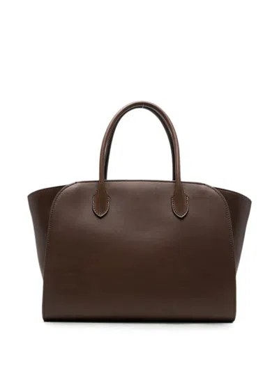 The Row Marlo 12 Leather Tote Bag In Red