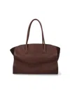 The Row 'marlo 12' Tote Bag In Brown