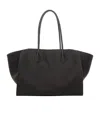 The Row Marlo 14 Tote Bag In Matte Leather In Black