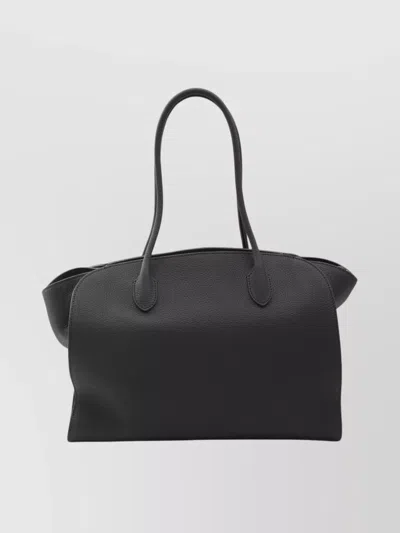 The Row Marlo 14 Shoulder Bag With Top Handles In Black