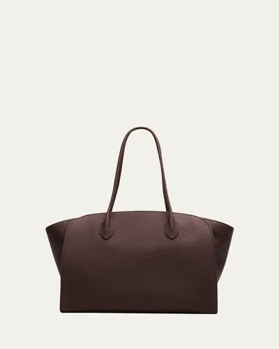 The Row Marlo 14 Tote Bag In Matte Leather