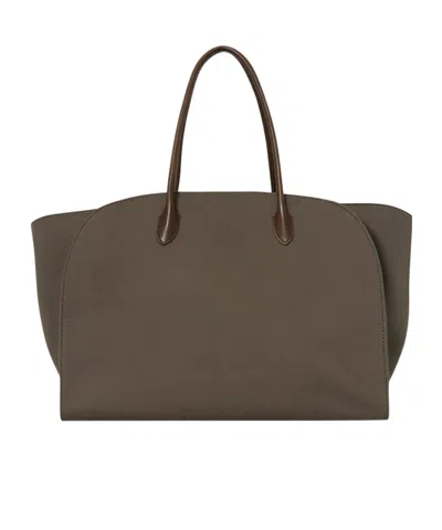 The Row Marlo 17 Cotton Bag In Brown