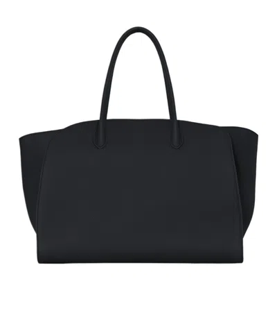 The Row Marlo 17 Leather Bag In Black