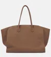 The Row Marlo 17 Leather Tote Bag In Brown