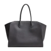 The Row Marlo Grained Leather Tote Bag In Navy