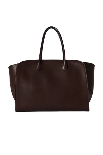 The Row Marlo 17 Tote Bag In Saddle Leather