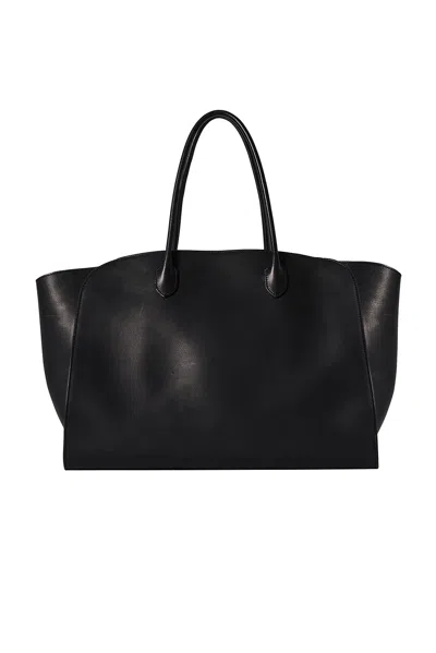 The Row Double Handle Tote Bag In Black