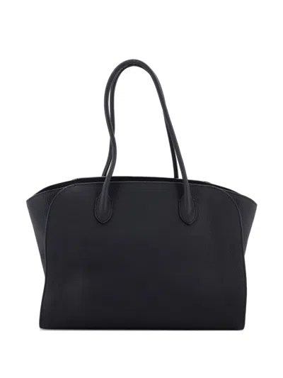 Pre-owned The Row Marlo Leather 14 Tote Bag In Black