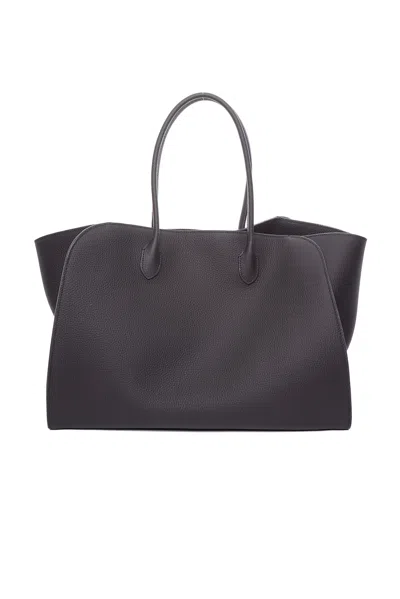 The Row Marlo Top Handle Bag In Midnight Ans
