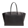 The Row Marlo Grained Leather Tote Bag In Black