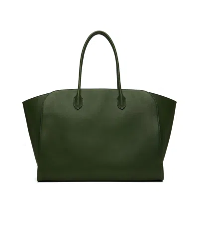The Row Marlo Tote In Green