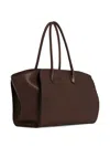 The Row Marlo Zip Tote Bag In Brown