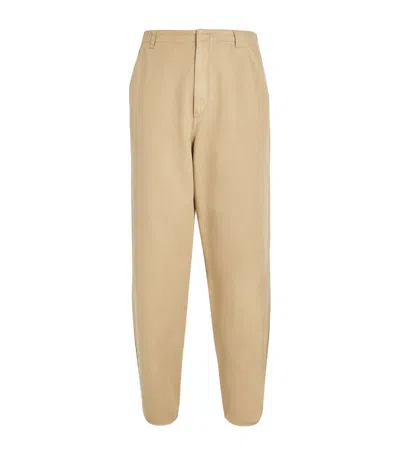 The Row Cotton Marlon Chinos In Beige