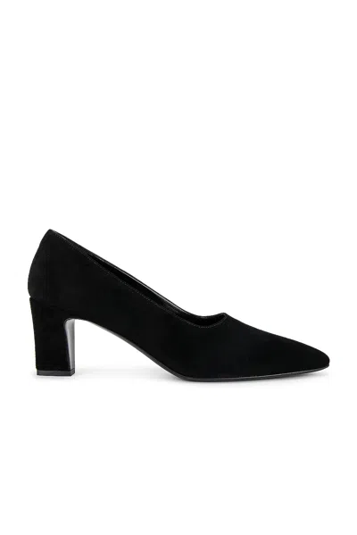 The Row Marta Suede Pumps In Black